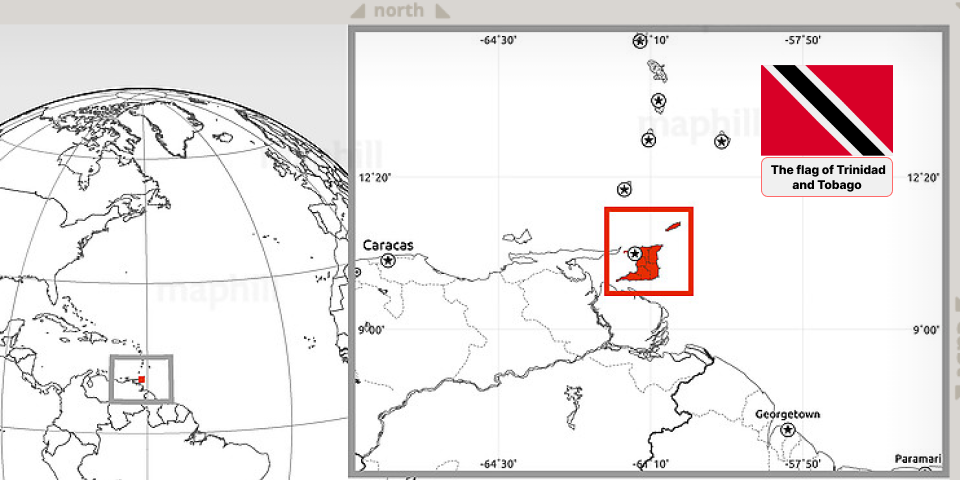 map Trinidad y Tobago PC