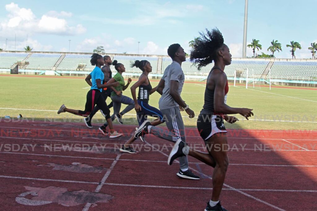 Meets & Features : Simplex Sports Club athletes training, Mannie Ramjohn Stadium Marabella